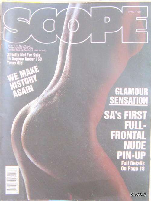 Scope April 1994 SA ;s First full frontal nude pin-up.We make history again .Warlords