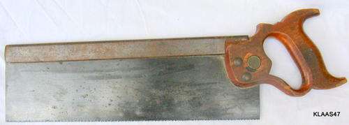 VINTAGE SPEAR AND JACKSON, SHEFFIELD : DOVETAIL/TENON SAW : BLADE 35.5cm LONG