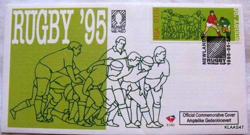 RUGBY WORLD CUP 1995 SOUTH AFRICA : OFFICIAL COMMEMORATIVE COVER