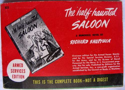 The Half Haunted Saloon - Richard Shattuck  - Armed Services Edition