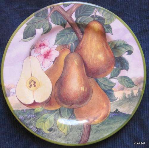 DECORATIVE PLATE :  : TUSCAN FRUIT : VILLA d`ESTE : HAND DECORATED IN ITALY