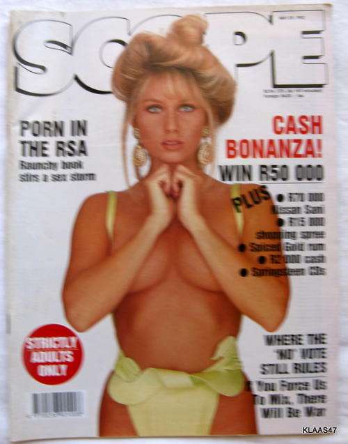 Scope May 1992 Porn in the RSA raunchy book stirs a sex storm.If you force us to mix .There will be