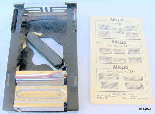 ALLEGRO - MOD. L : AUTOMATIC HONING & STROPPING APPARATUS FOR RAZOR BLADES
