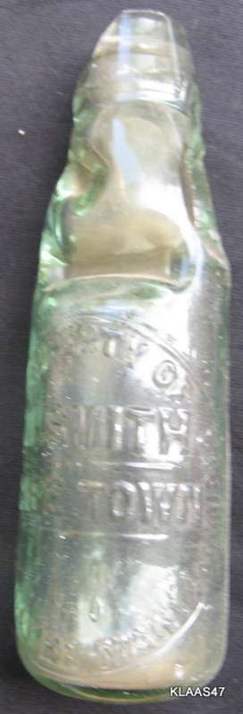 CODD BOTTLE : M.SMITH - MINERAL WATER MANF - CAPE TOWN : **DAMAGED**
