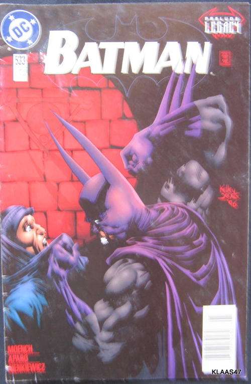 Batman  DC comics 1996  Mark on B of comic