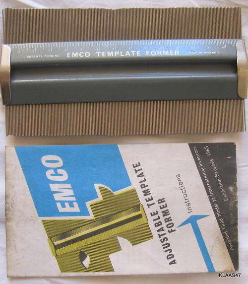 EMCO TEMPLATE FORMER : MADE IN ENGLAND : IN ORIGINAL PACKAGING WITH INSTRUCTIONS