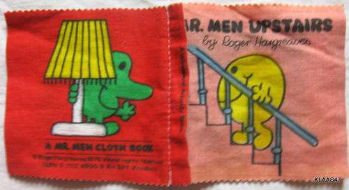 MR MEN UPSTAIRS : CLOTH BOOK : WASHABLE - NON TOXIC
