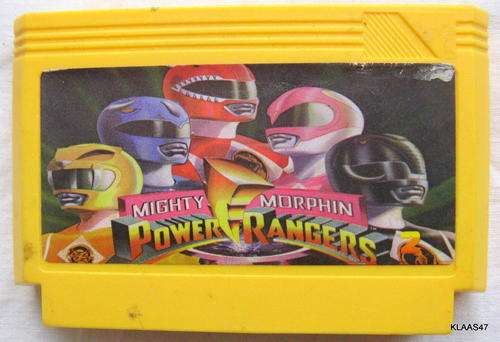 VINTAGE GAME CARTRIDGE : POWER RANGERS : GAME NOT TESTED
