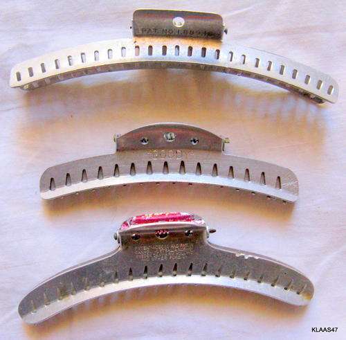 3 WAVE CLIPS : 1 x "GOODY" - 10cm  : 1 x LADYE JAYNE (ENGLAND) - 11,2cm  : 1 x MERVIN (USA) - 12cm