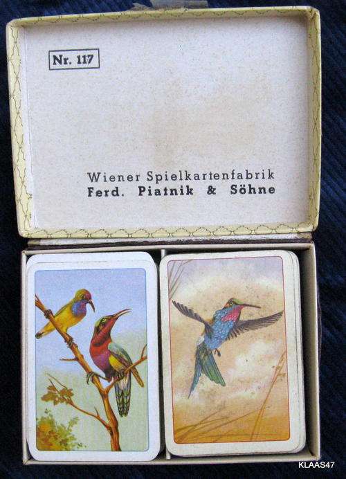 FERD. PIATNIK & SOHNE - VIENNA : VINTAGE - DOUBLE PACK - NR. 117 - PLAYING CARDS (COMPLETE)