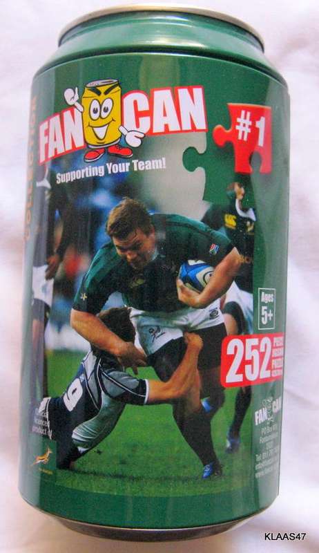 SPRINGBOK COLLECTION FAN CAN #1  EMPTY TIN