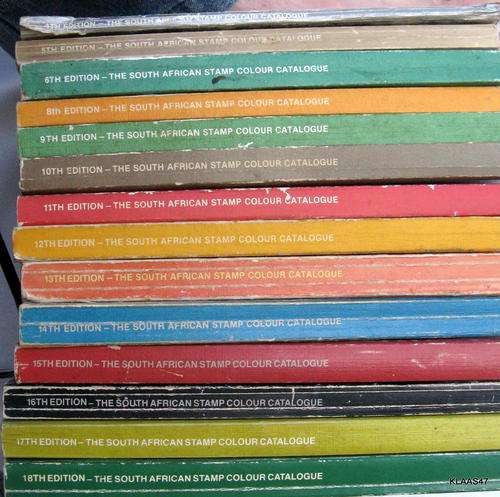 BACK COPIES OF THE SOUTH AFRICAN STAMP COLOUR CATALOGUE : 1980-1995 : 4TH - 19TH EDITION