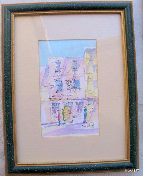 WYATTS SALOON  : MARY LYNN PERNEY : ***LASER PRINT - FELLS POINT GALLERY *** :
