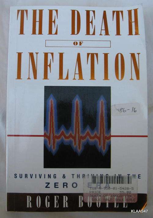The Death of Inflation - Roger Bootle - Paperback (Surviving  and Thriving In the Zero Era)
