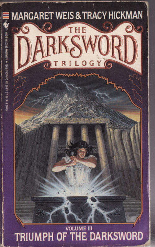 THE DARKSWORD  TRILOGY  VOLUME III BY MARGARET  WEIS  & TRACY HICKMAN  PAPERBACK   SOME WEAR  & TEAR