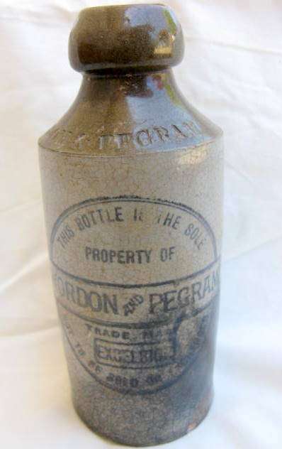 WORDON & PEGRAM : 18cm BOTTLE : BOTTLE HAS BEEN REPAIRED