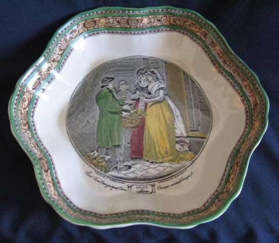 CRIES OF LONDON DECORATIVE BOWL BY ADAMS ENGLAND ( ESTB 1657)