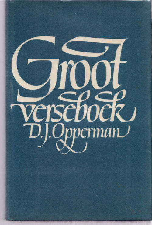 GROOT VERSEBOOK   DEUR  HARDEBAND  D J  OPPERMAN  BOEK IS BESIG OM BRIUN TE WORD
