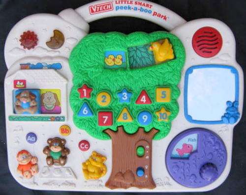 VTECH : LITTLE SMART PEEK-A-BOO PARK : MADE IN CHINA : BATTERIES REQUIRED