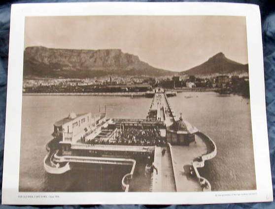 THE OLD PIER, CAPE TOWN. Circa 1900 : 41x33cm : (AG6637)