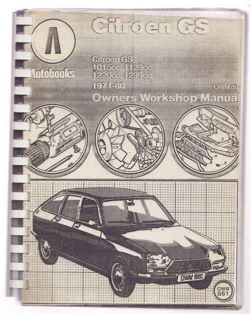 Citroen GS -  Owners Workshop Manual - **PHOTOCOPY**