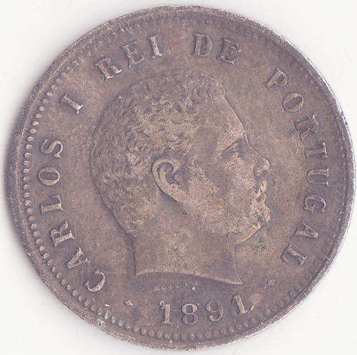 CARLOS 1 REI DE  PORTUGAL : 200 REIS : 1891