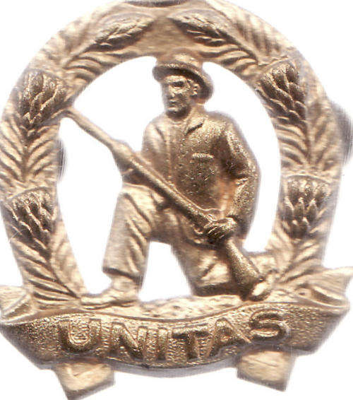 CITIZEN FORCE INFANTRY (SKIET KOMMANDO), GILDING METAL BERET BADGE WORN POST 1963