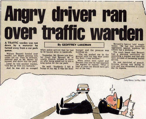 Getting Back At The Traffic Warden - John Fenton - Cartoons By Derek Hazeldine - Paperback