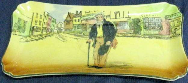 ROYAL DOULTON DICKENS-WARE RECTANGULAR PLATE WITH OLD PEGGOTY  D5175