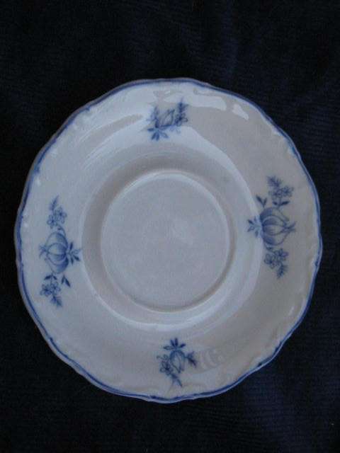 SAUCER : BLUE & WHITE : HERTEL JACOB : BAVARIA GERMANY