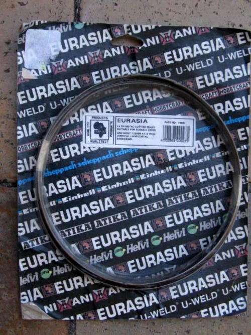 EURASIA : 14 TPI METAL CUTTING BLADE FOR  VBS05 & 115MM 4 1/2 INCH VERTICAL/HORIZONTAL BANDSAWS
