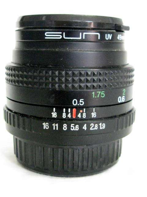 AUTO CHINON : 1:1.9 : LENS MADE IN JAPAN : SUN UV 49mm JAPAN