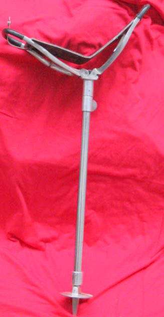 SHOOTING STICK : LEATHER SEAT : SEELAND : ADJUSTABLE STICK - MAXIMUM 80cm