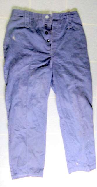NAVY : PANTS : BRIDGE CLOTHING : SIZE 8184 : 8405-18-419-2597: 1987/88 : **NOTE MARKS & WRONG BUTTON