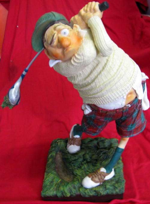 THE GOLFER : THE COMIC ART OF GUILLERMO FORCHINO : POLY RESIN FIGURE