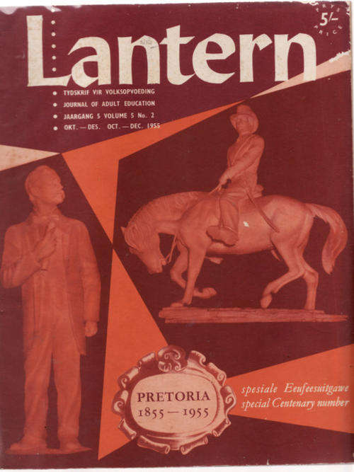 Lantern - Journal Of Knowledge And Culture/Tydskrif Vir Kennis En Kultuur NOV 1955