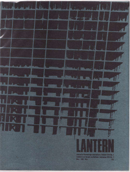 Lantern - Journal Of Knowledge And Culture/Tydskrif Vir Kennis En Kultuur DEC 1967