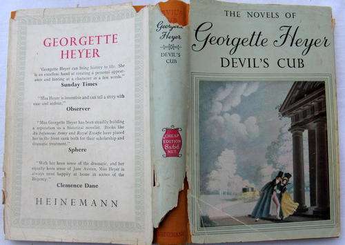 DEVIL'S CLUB : BY GEORGETTE HEYER : HARD COVER - DUSTCOVER TATTY