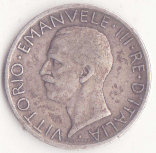 ITALY : L.5 : VITTORIO EMANUELE III : 1927.R.