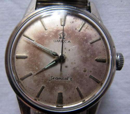OMEGA SEAMASTER : MANUAL WIND : RECENTLY SERVICED : **NOTE CONDITION OF DIAL** SERVICE COST  R570