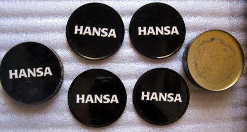 HANSA - TIN WITH 4 COASTERS (CORK BOTTOMS)