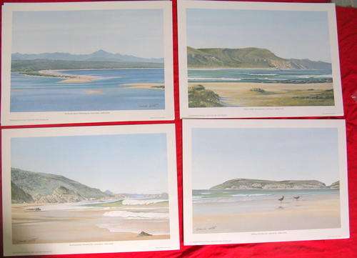 **UNFRAMED PRINTS** : 4 PRINTS - PLETTENBERG BAY : DALLAS SMITH : VARIOUS SCENES : EACH 48x34cm