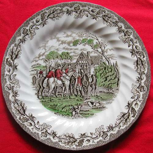 MYOTTS "COUNTRY  LIFE" : STAFFORDSHIRE WARE : MADE IN ENGLAND ;  25cm DIAMETER DINNER PLATE