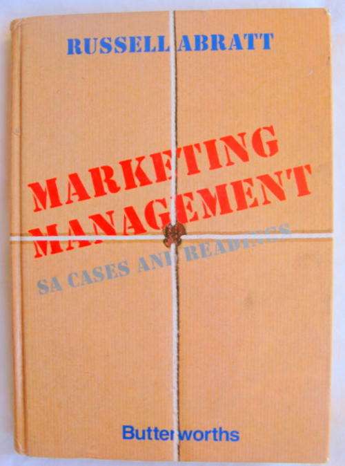 MARKETING   MANAGEMENT    S.A. CASES AND  READINGS BY RUSSELL ABRATT   HARDCOVER   1987