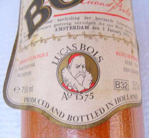 EMPTY BOTTLE : BOLS - T LOOTSJE - AMSTERDAM - ERVEN LUCAS