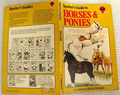 HORSES & PONIES  A  SPOTTER'S GUIDE   ( USBORNE POCKETBOOKS  )