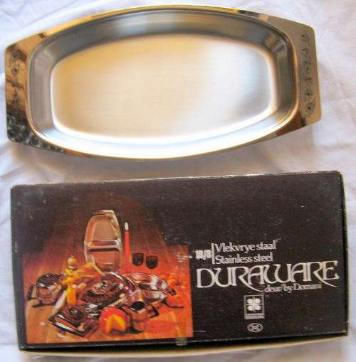 DURAWARE : BY DOMANI : STAINLESS STEEL 18/8 : SERVING DISH : 36x18CM