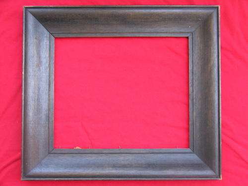 WOODEN FRAME : OUTER 42x 37cm : INNER 29x 24cm : LIGHT WOOD WITH DARK STAIN