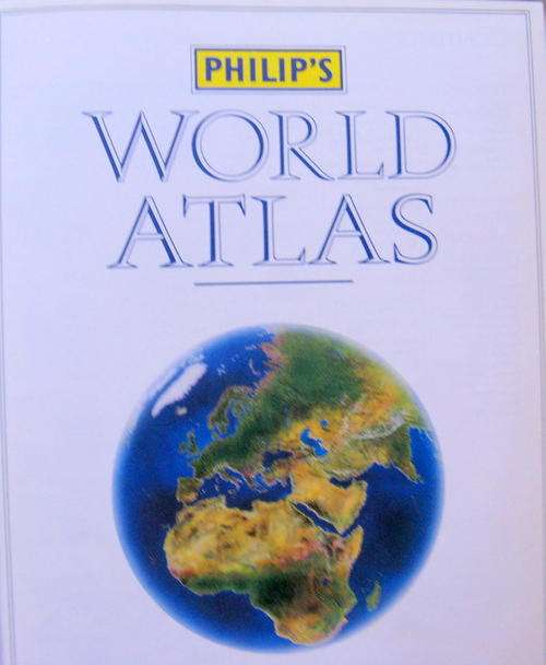 Philip`s World Atlas - Hardcover 1988
