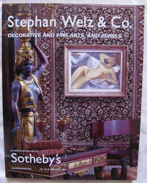 STEPHAN WELZ & CO  DECORATIVE & FINE ART & JEWELS   ASSOCIATION  WITH SOTHEBY'S JHB 18.19&20 AP 2005